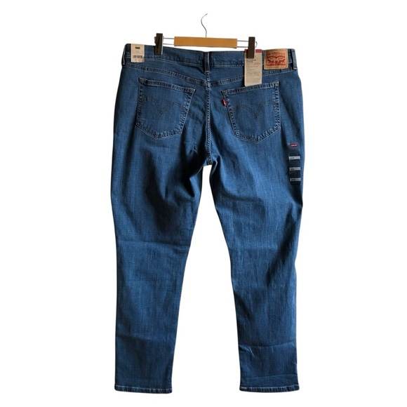 Levi’s Mid-Rise Boyfriend Jeans Size 34 Lapis Gem Medium Wash NWT NEW - Picture 7 of 16